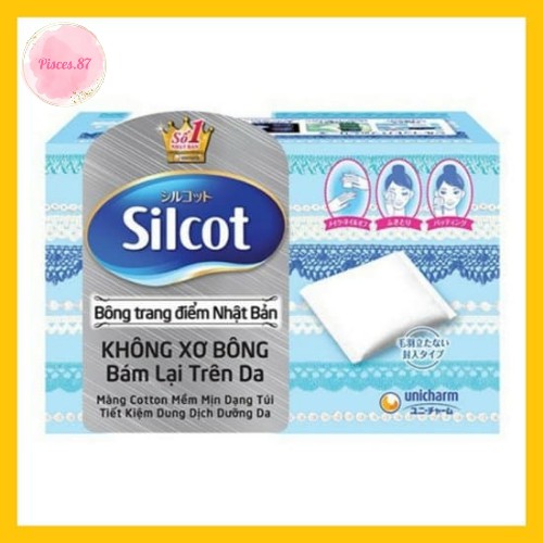 Bông trang điểm (bông tẩy trang) Silcot 82 miếng/hộp