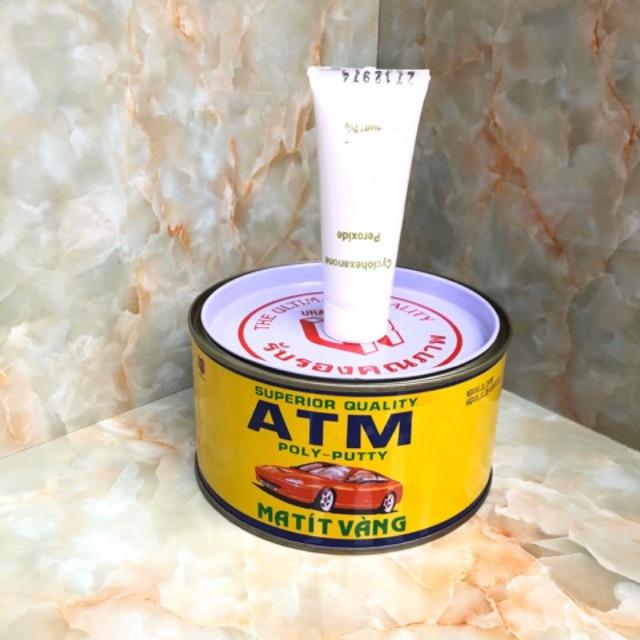 Bột bả Matít  ATM nhập khẩu Thái Lan hộp 1kg tặng kèm dụng cụ xúc bả - Kim Khí Dung Anh