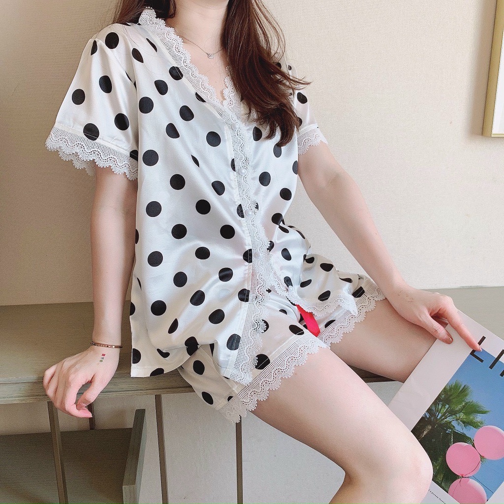 Đồ Ngủ Lụa Satin Cao Cấp Mặc Nhà Siêu Mát - Hàng mới 2021