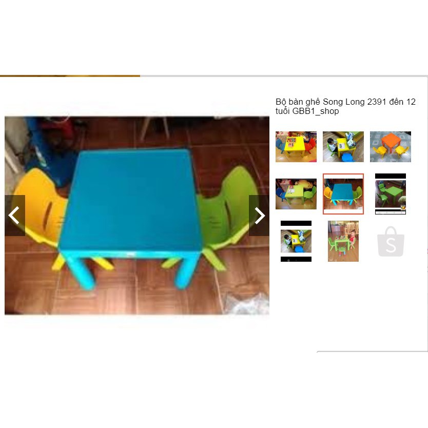 BÀN GHẾ TRẺ EM NHỰA SONG LONG  BỘ | BigBuy360 - bigbuy360.vn