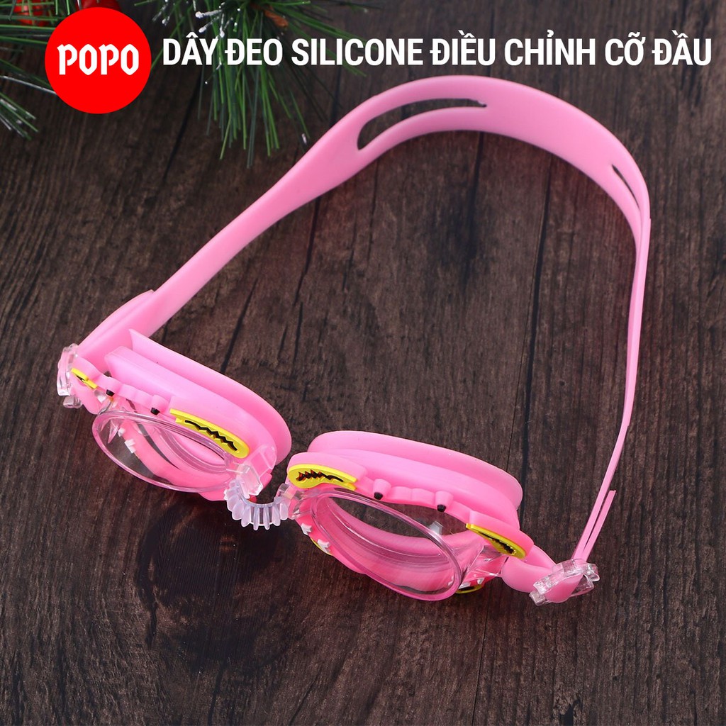 Bộ Kính bơi trẻ em hình cua, Mũ bơi ngộ nghĩnh, Bịt tai kẹp mũi POPO Collection chống tia UV, chống sương mờ