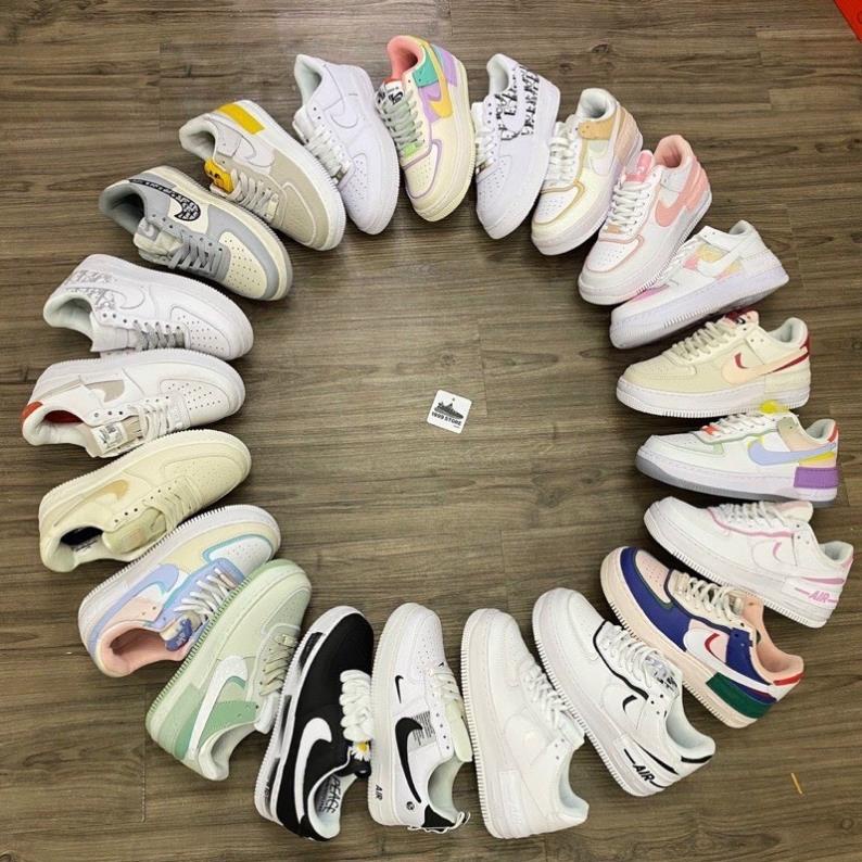 Giày sneaker AF1_nike low các màu hot nhất, Giày thể thao air force one 2022 nam nữ cổ thấp full box bill