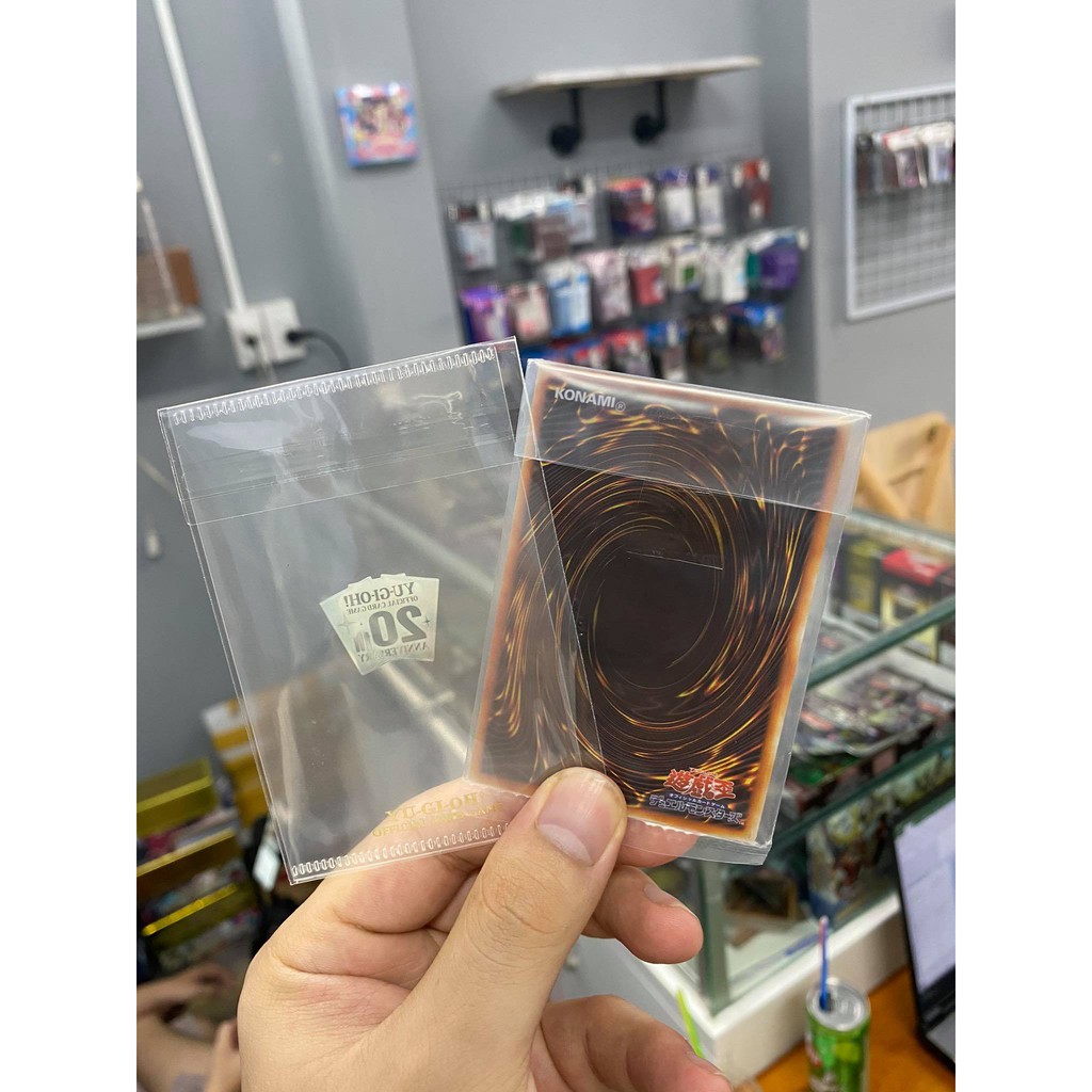Lá bài thẻ bài Blue-Eyes White Dragon Bằng Thiếc - Tặng bọc bài nhựa bảo quản