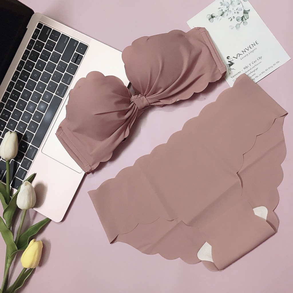 VANVENE ÁO LÓT / ÁO NGỰC SU ĐÚC CÁCH ĐIỆU HÌNH NƠ KHÔNG GỌNG NÂNG NGỰC AB602 | BigBuy360 - bigbuy360.vn