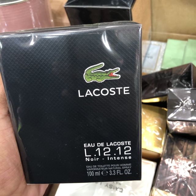 (100ml Fullbox) Nước Hoa Nam NƯỚC HOA LACOSTE EAU DE LACOSTE L.12.12 NOIR INTENSE EDT