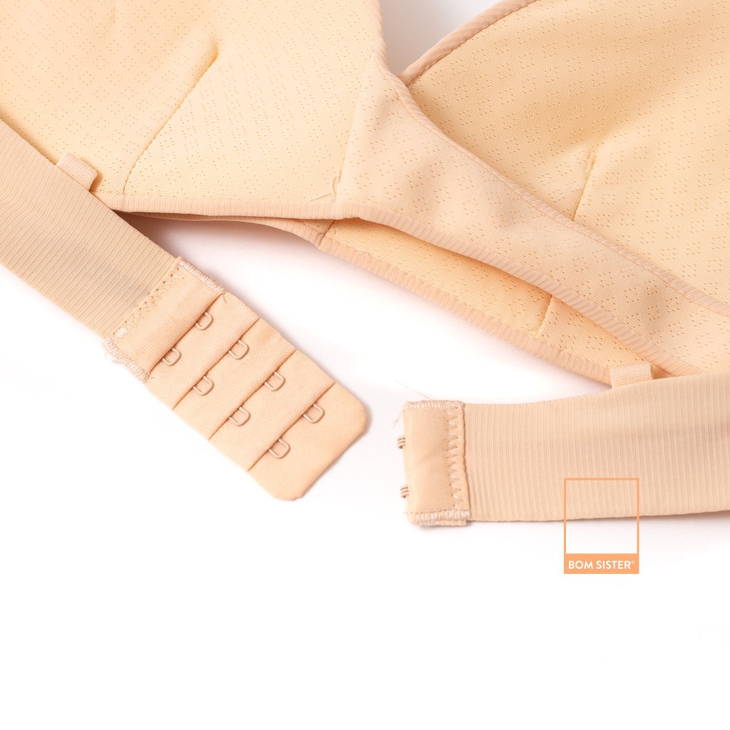 Áo lót mút mỏng thun lạnh không gọng vạt chéo màu trơn nâng ngực tư nhiên BOM SISTER A235 | BigBuy360 - bigbuy360.vn