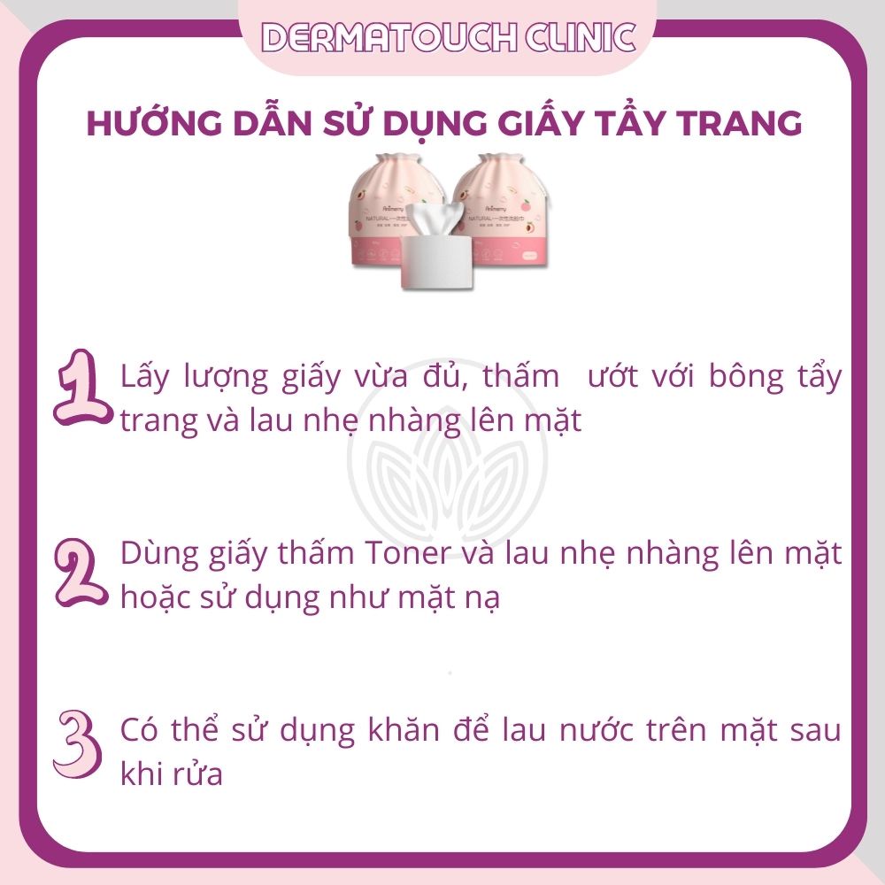 Khăn Giấy Tẩy Trang Cotton Animerry