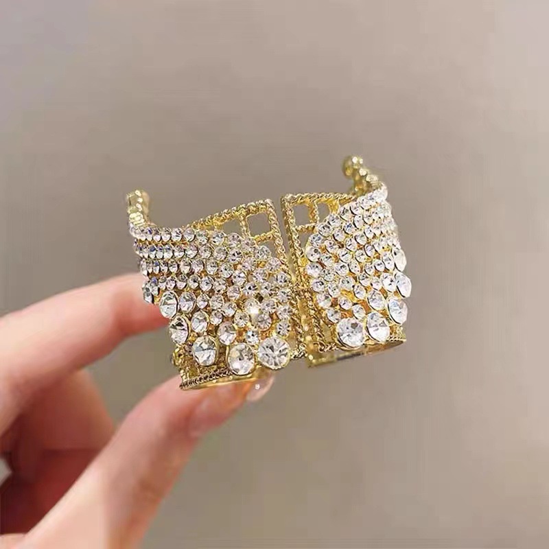 Thời trang hàn quốc phụ nữ kim cương đôi cánh thiên thần kẹp tóc cột tóc đuôi ngựa phụ kiện tóc ngọt ngào và thanh lịch