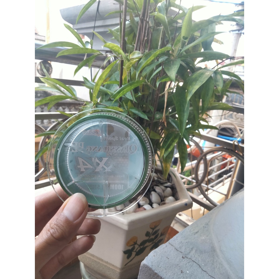 Dây dù câu cá PE Line X4 Braide 100m màu xanh