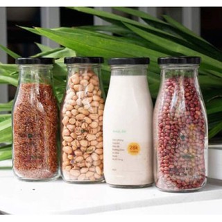 [COMBO 4] Chai Thủy Tinh 300ml nắp Thiết Đen