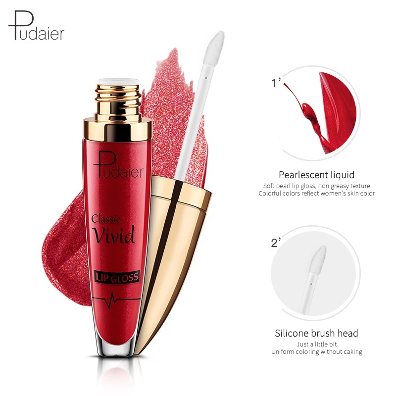 [Hàng mới về] Son kem bóng dưỡng ẩm môi trang điểm kháng nước lâu trôi với 18 màu lựa chọn