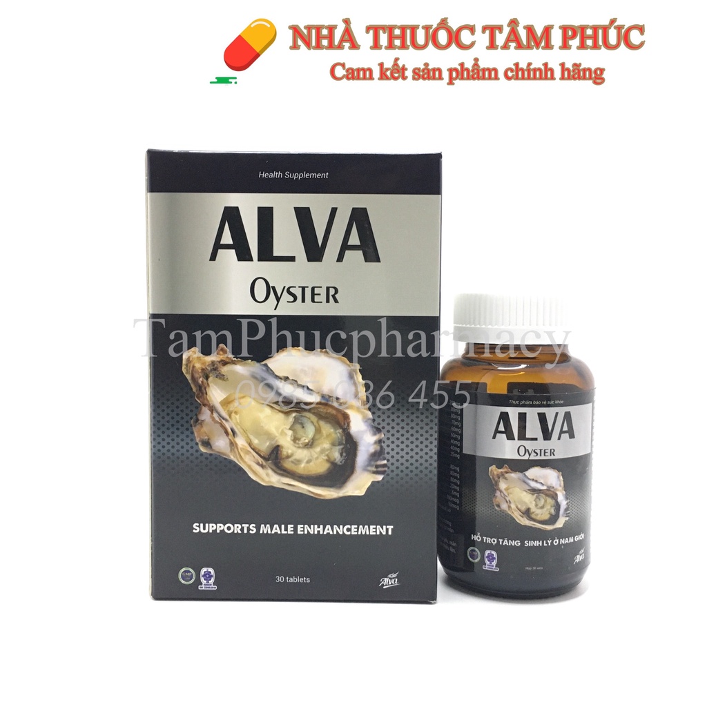 Hàu biển ALVA Oyster- Hỗ trợ tăng cường sinh lý ở nam giới, Giúp bổ thận tráng dương, tăng cường sinh lực - Hộp 30 viên