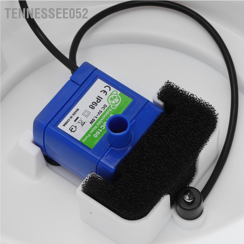 Tennessee052 Máy uống nước tự động bằng thép không gỉ 100‑240V cho thú cưng