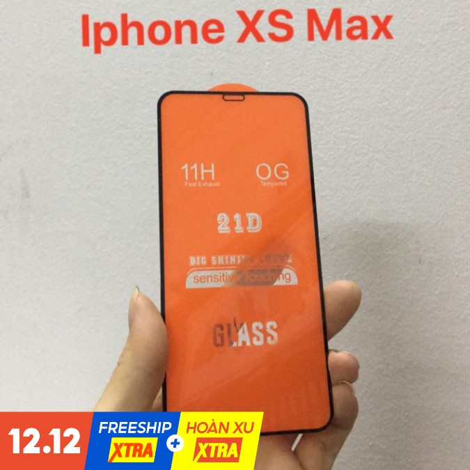 Kính cường lực iphone XS Max full màn