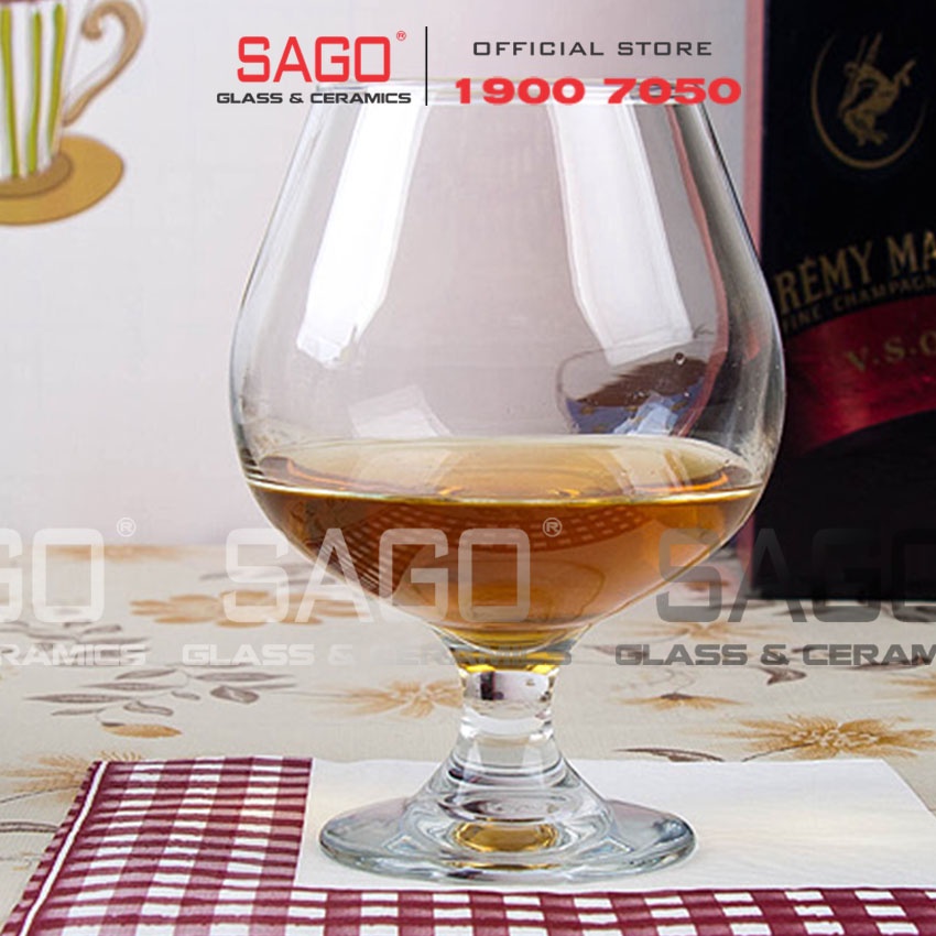 Ly Thủy Tinh Embassy Brandy 340ml | 518ml | Thủy Tinh Cao Cấp , Tùy Chọn Dung Tích
