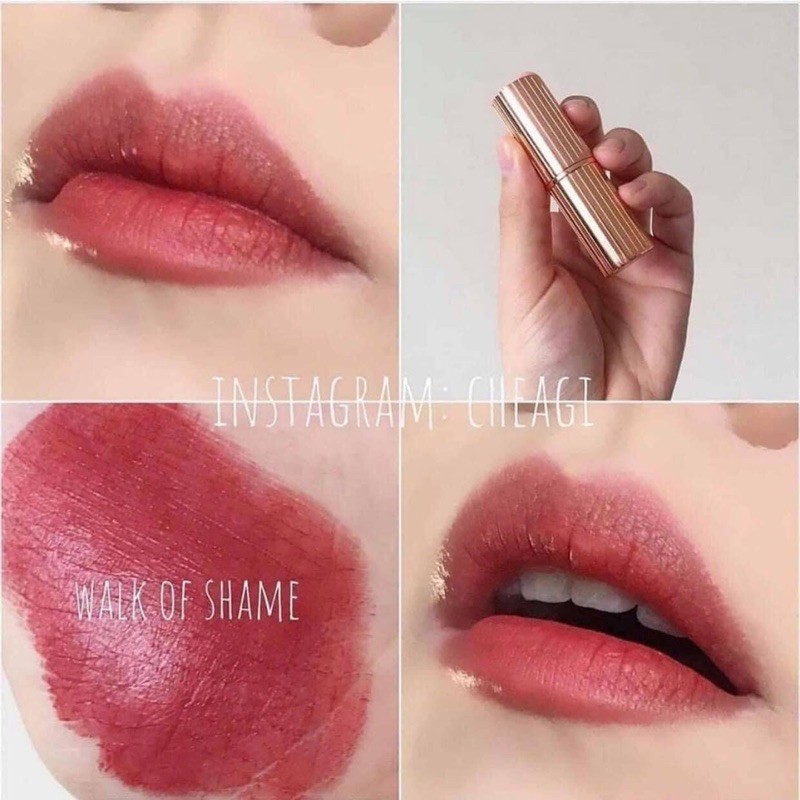 [Mã SKAMLTSM9 giảm 10% đơn 99K] Săn SALE son thỏi Charlotte Tilbury Walk of Shame - Red Carpet Red