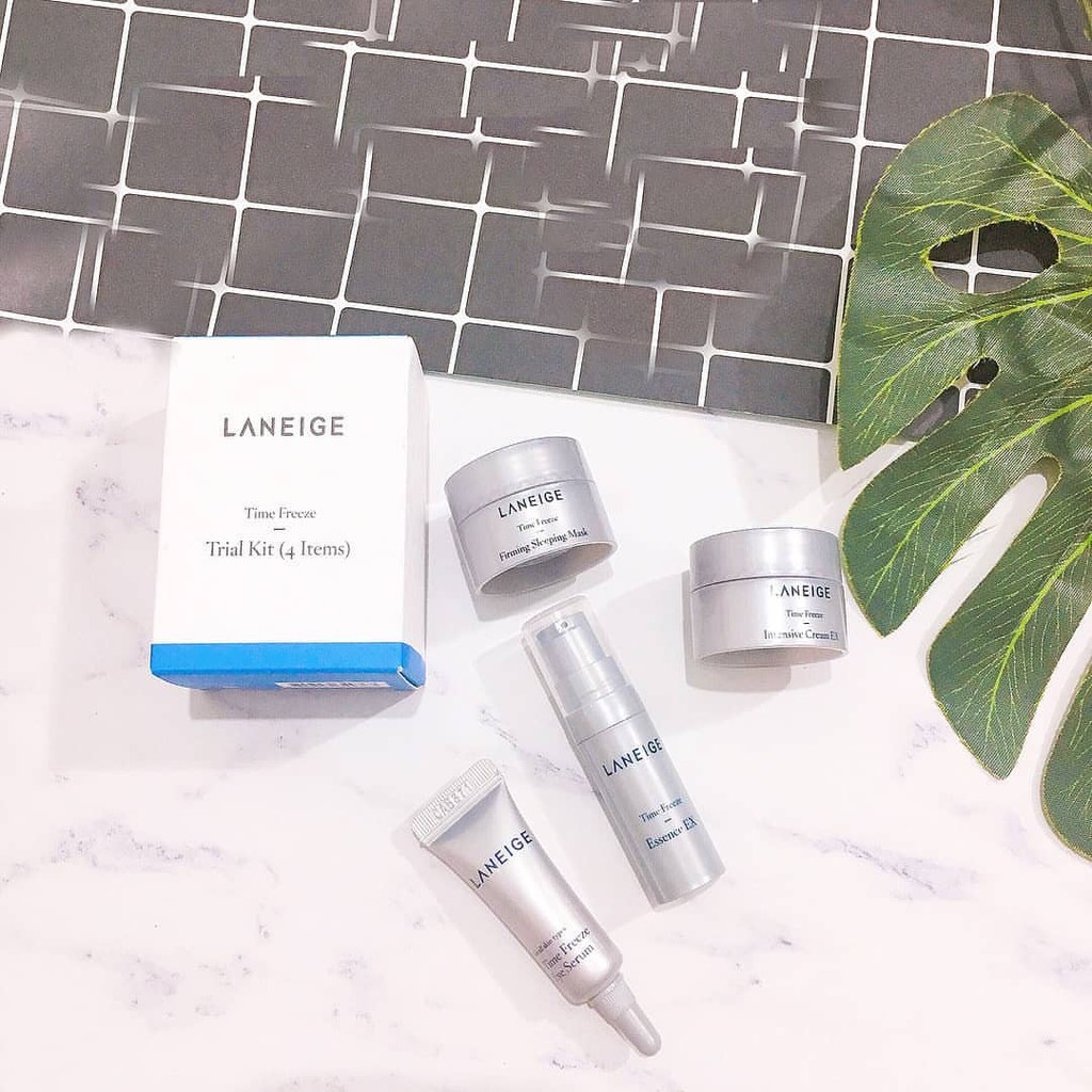 Bộ Dưỡng Da Laneige Ngăn Ngừa Lão Hóa 4 Món Time Freeze Trial Kit 4 Items