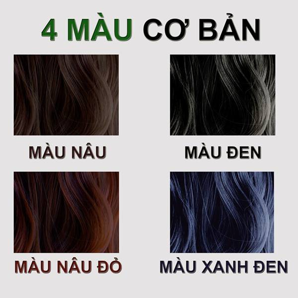 Bột Lá Nhuộm Tóc Ogatic 100% thiên nhiên các màu