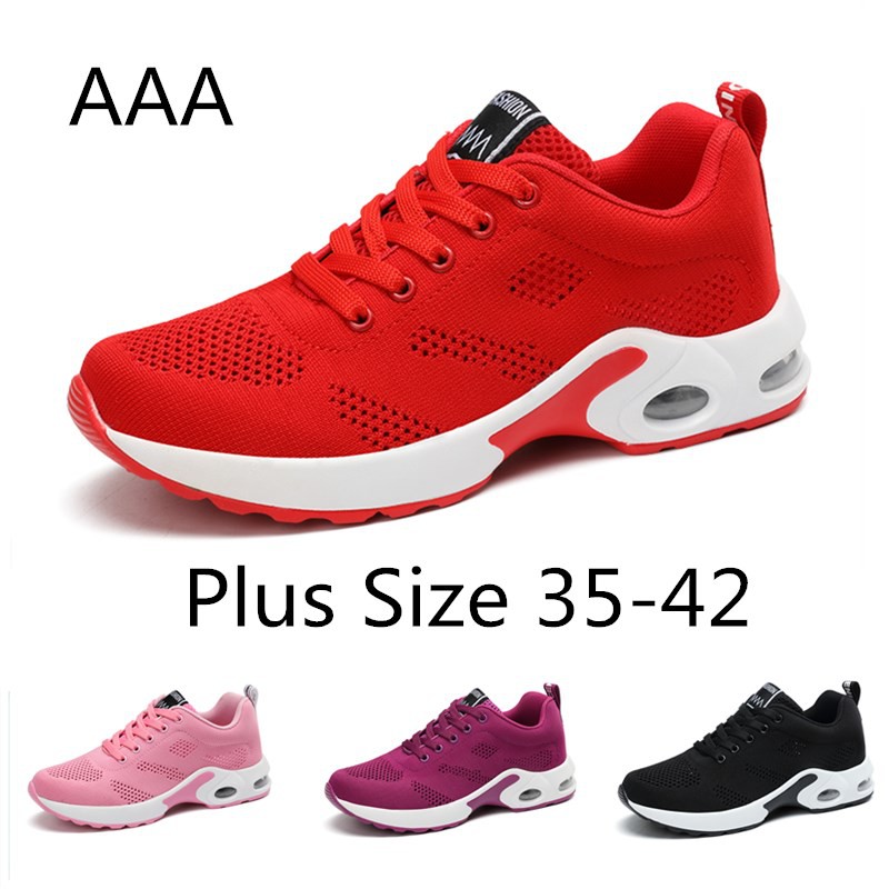 Best Women's and Girl's Sport Running Shoes Giày thể thao chạy bộ đan lưới thông thoáng cho nữ （Plus Size 35-42）