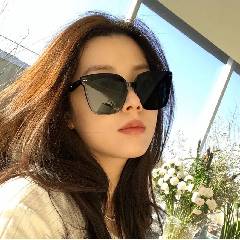 (KIQI-FASHION) COD Kính Chống Nắng Uv400 Gọng Vuông Lớn Kiểu Cổ Điển Thời Trang Cho Nam Và Nữ