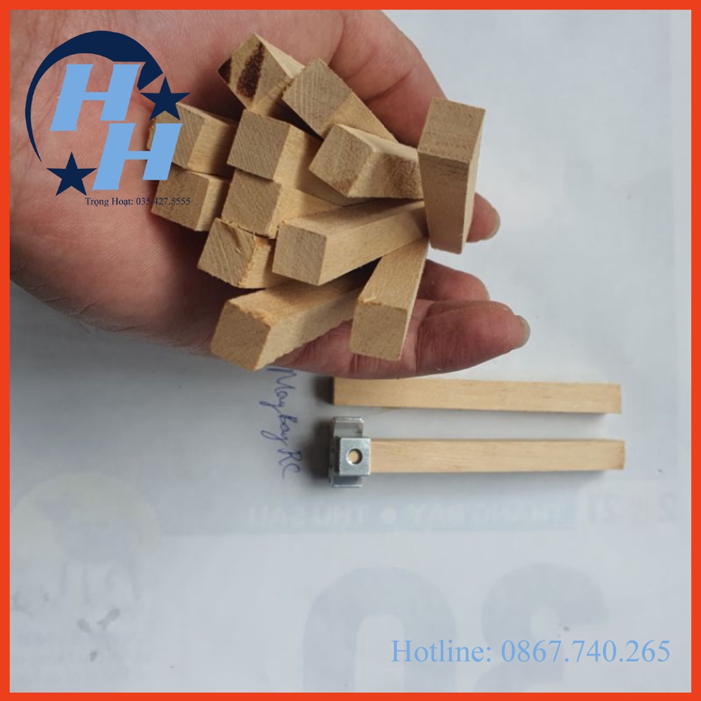 Thanh gỗ giữ đế đế nhôm máy bay su27 f22 10*10*100,mm giá / 2 cái