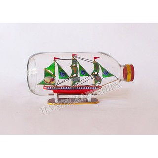 Mô hình thuyền trong chai lớn dài 18cm