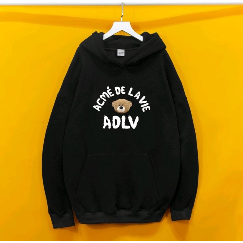 áo hodie gấu adlv form rộng hàn quốc chất liệu nỉ bông dày non hai lớp phù hợp cho cả nam và nữ
