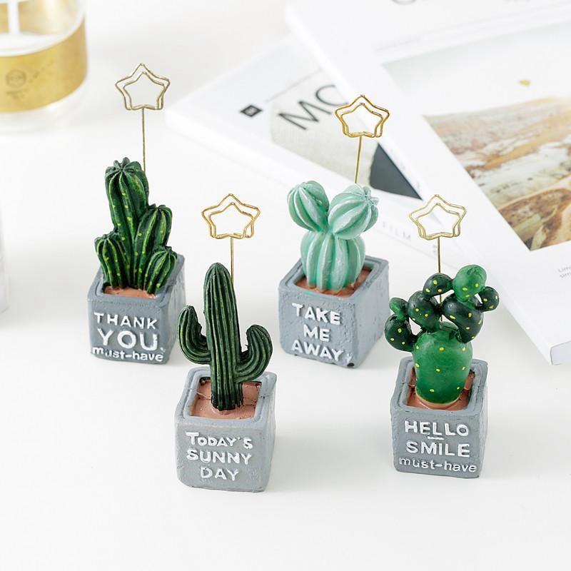 Kẹp Giấy Ghi Chú Hình Cây Xương Rồng Dễ Thương
