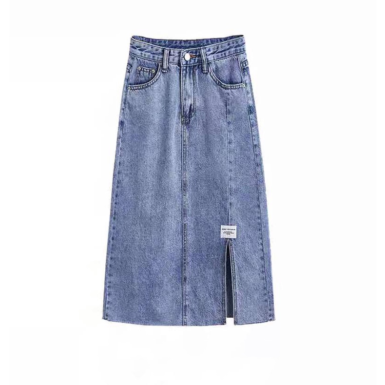 Sét Áo Thun mix Chân váy Jean SOBIN đẹp trang nhã lịch sự Big Size KG, CHÂN VÁY, VÁY 017