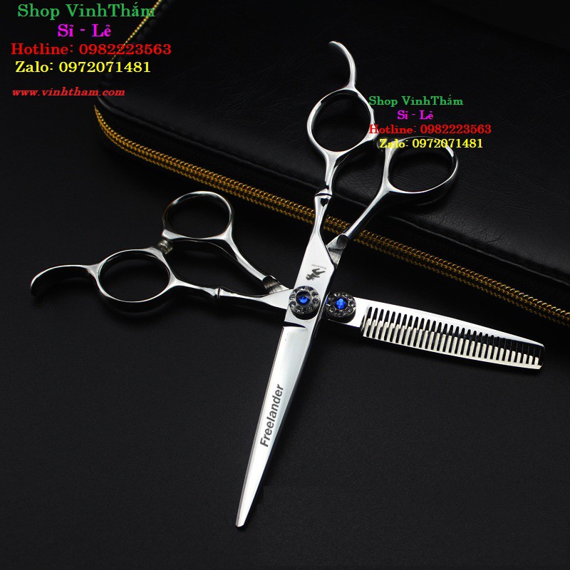 Bộ 2 Kéo Cắt Tỉa 6INCH Nhật Bản FR05 Tay Kéo Được Tạo Kiểu Đốt Trúc Chất Liệu Thép Nhật Cao Cấp