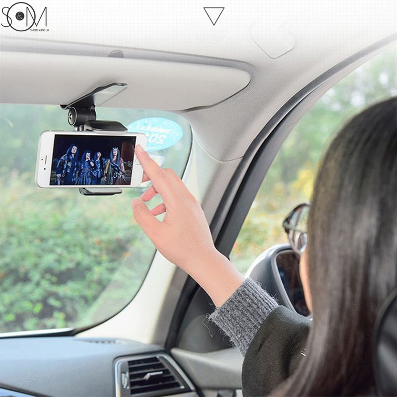 Giá Đỡ Điện Thoại Xoay 360 Độ Gắn Tấm Che Nắng Xe Hơi | BigBuy360 - bigbuy360.vn