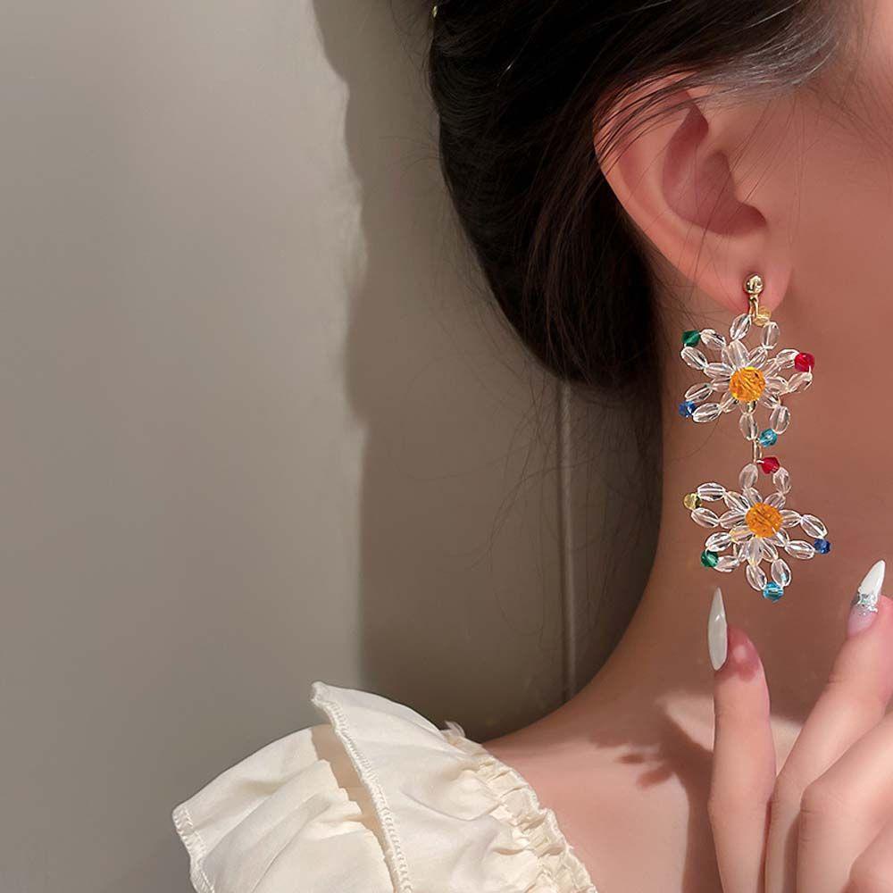 Bông Tai Dáng Dài Màu Kẹo Ngọt Phong Cách Hàn Quốc Thời Trang Cho Nữ