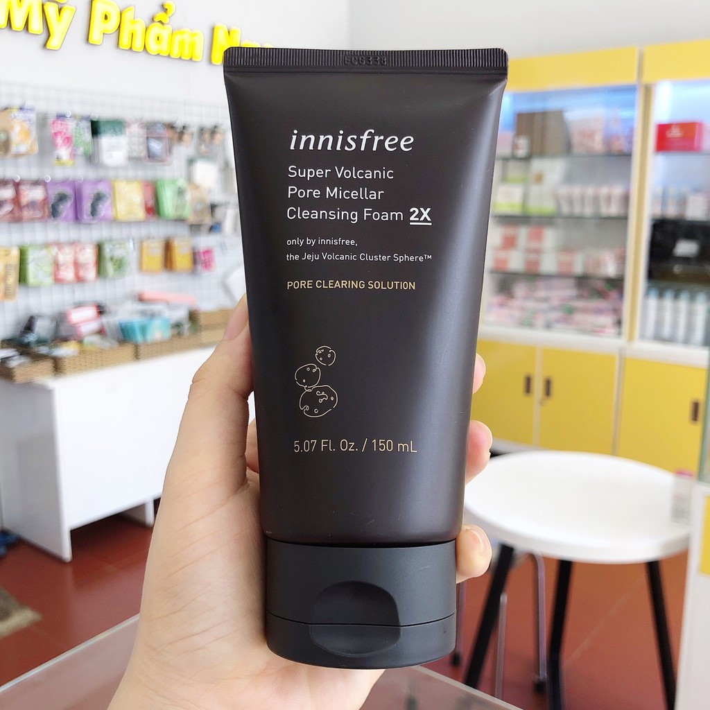 Sữa Rửa Mặt Innisfree Tro Núi Lửa Super Volcanic Pore Micellar Cleansing Foam 2X | BigBuy360 - bigbuy360.vn