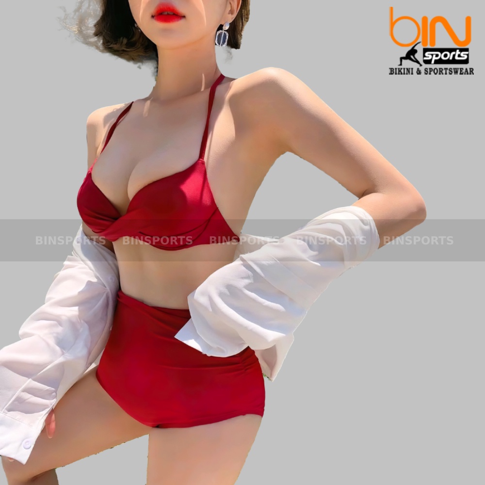 Bikini Nữ Hai Mảnh Cạp Cao Nhiều Màu Bin Sports BHV018