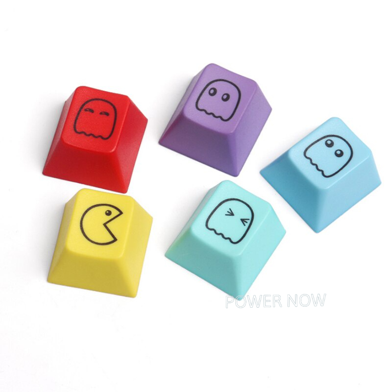 Bộ Keycaps  PBT Lẻ 10 Phím Và Keycap Mario, Pacman 5 Phím. OEM Profile Cho Bàn Phím Cơ