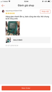BALO BMO ( CÓ ẢNH FEEDBACK)