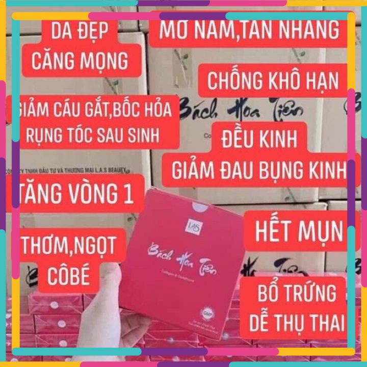 Cốm Bách Hoa Tiên, Đẹp Da Bổ Sung Nội Tiết Tố Tăng Vòng 1 [ Chính - Hãng ]