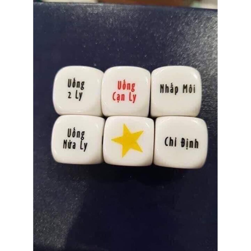 Viên xúc xắc 6 mặt xí ngầu uống bia cho bữa nhậu thêm vui
