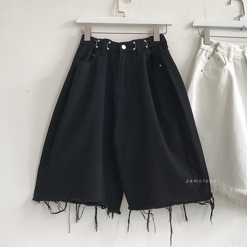 Quần Short Jean Nữ Cạp Cao Mặc Ở Nhà, Đi Chơi Đều Đẹp Phong Cách Cá Tính Có Nhiều Màu Hyy - 2497 JEMCLOSET