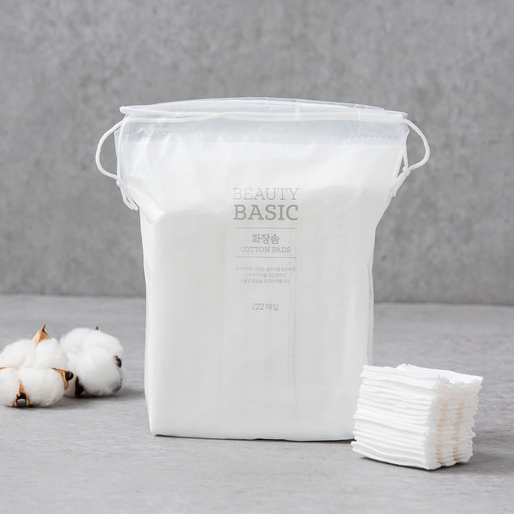 Bông Tẩy Trang 222 Miếng EMART No Brand Beuty Basic Cotton Pad (5x6 cm)