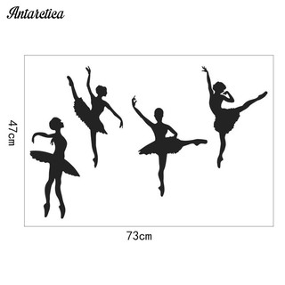 Decal dán tường cô gái múa ba lê