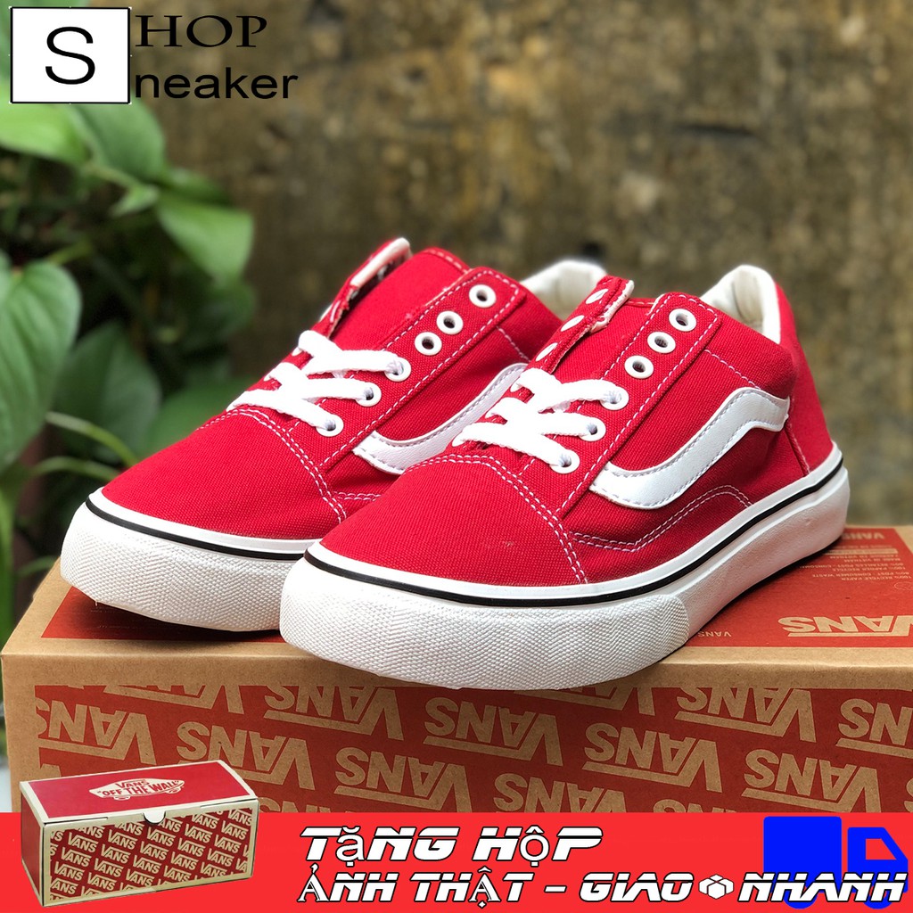 [Sale] Giày Thể Thao Old Skool Đỏ Đủ Size