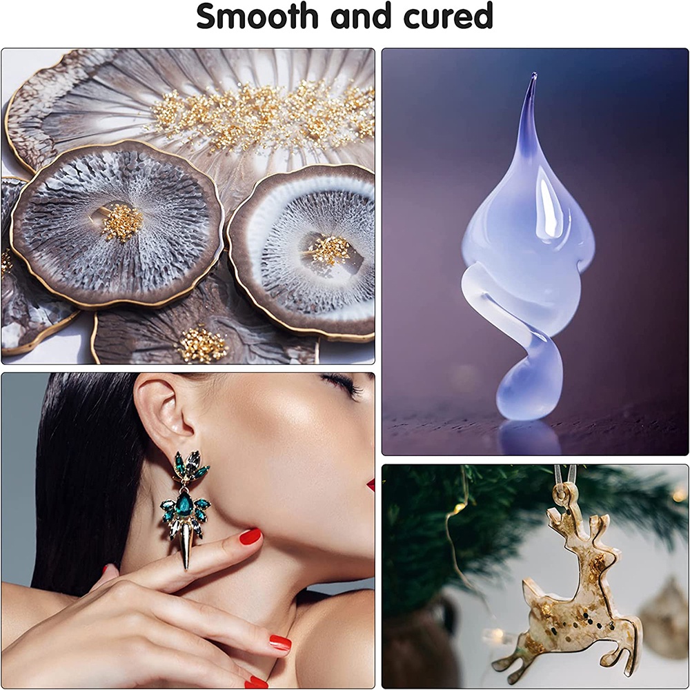 Bộ 24 Màu Sắc Sắc Tố Cao UV Resin Làm Bông Tai 3D