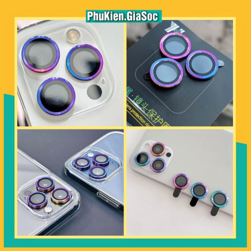 VIỀN NHÔM BẢO VỆ CAMERA DÀNH CHO IPHONE 11/11PRO/11PROMAX/12MINI/12/12PRO/12PROMAX/13PROMAX