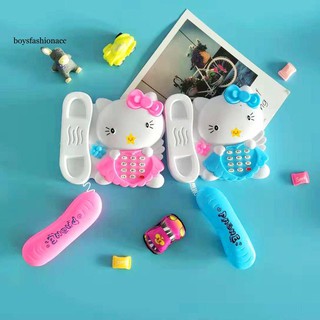 Điện thoại mèo Kitty dùng pin có đèn nhạc
