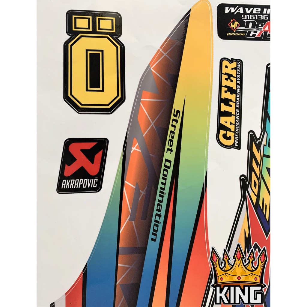 Tem Rời Wave RS 110cc KinG - Ảnh Thật