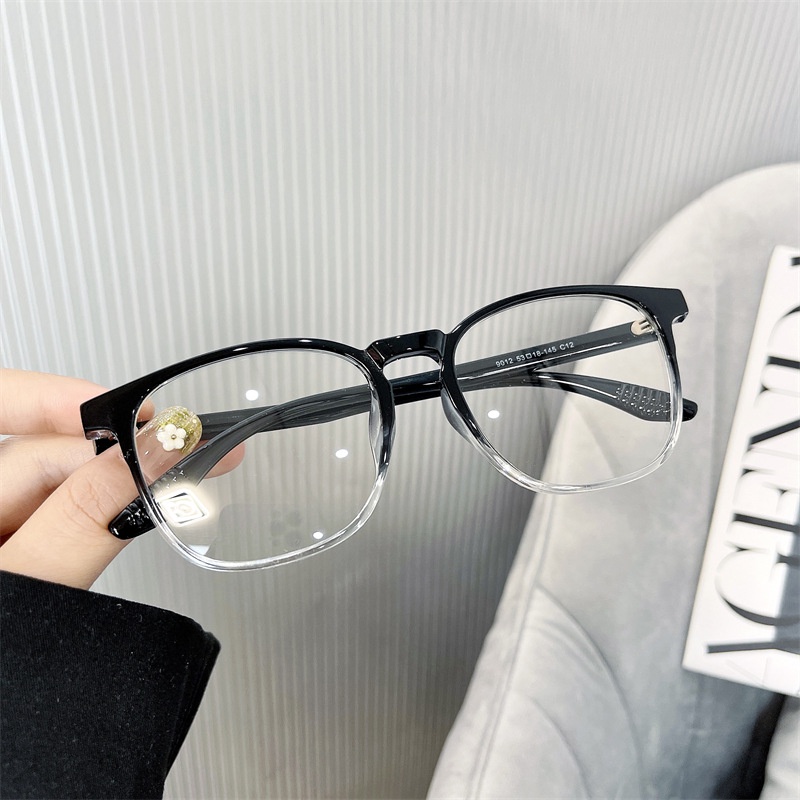 Kính Mát Gọng Vuông Màu Gradient TR90 Chống Ánh Sáng Xanh Thời Trang Phong Cách Retro