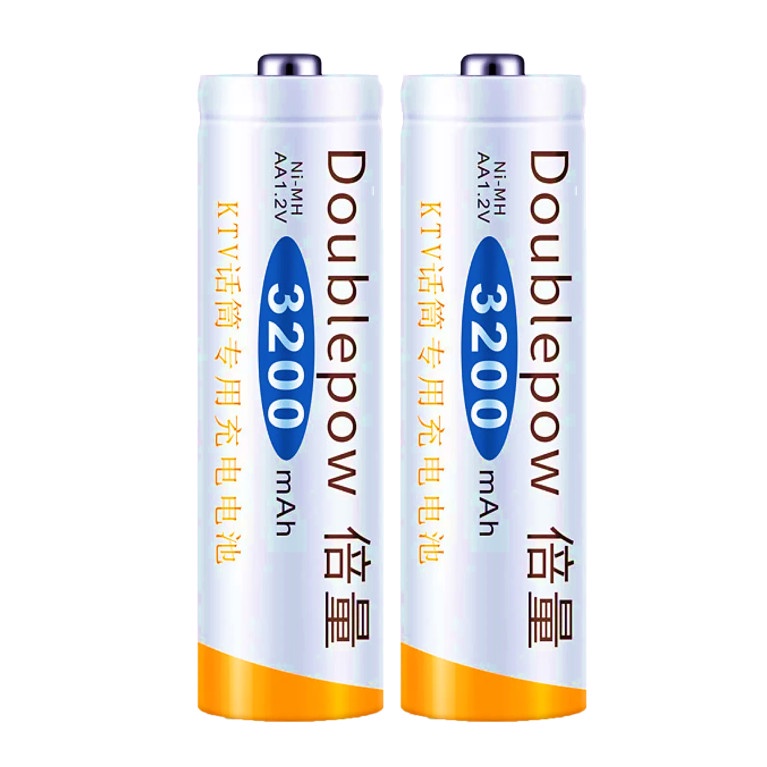 Hộp 4 viên Pin sạc lại Doublepow AA 3200mAh - pin chuyên dụng Micro Karaoke dung lượng thực