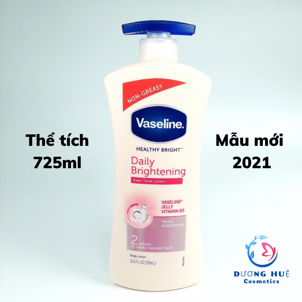 Dưỡng thể Vaseline Healthy White UV Lightening 725ml (Chính Hãng)