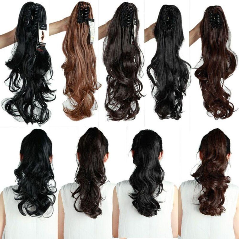 CACTU Tóc Giả Nối Dài Kiểu Đuôi Ngựa Bằng Sợi Tổng Hợp Cách Nhiệt